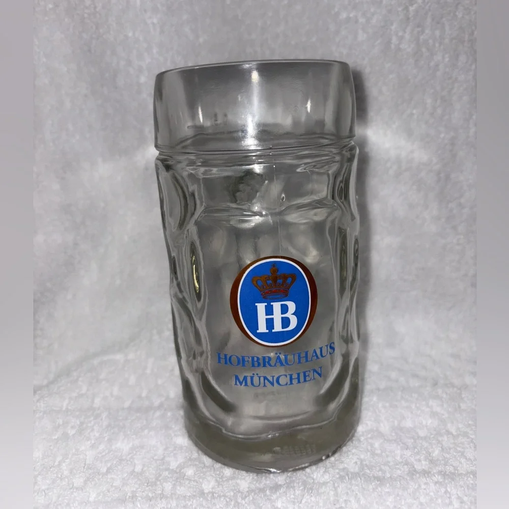 Hofbräuhaus München Glass Beer Stein - Picture 1 of 3